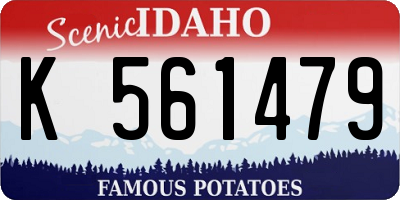 ID license plate K561479