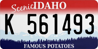 ID license plate K561493