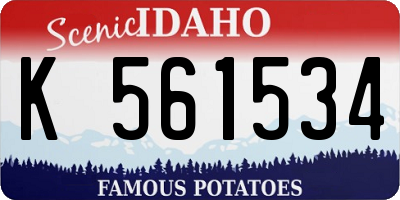 ID license plate K561534