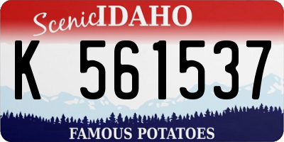 ID license plate K561537