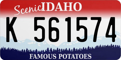 ID license plate K561574