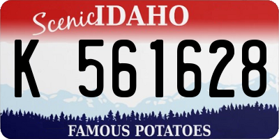 ID license plate K561628