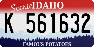 ID license plate K561632