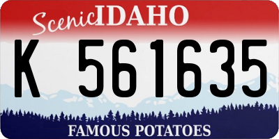 ID license plate K561635