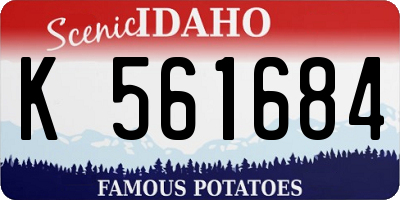 ID license plate K561684