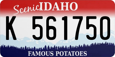 ID license plate K561750