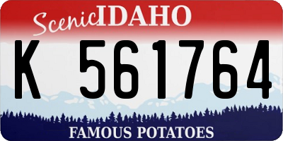 ID license plate K561764