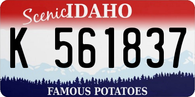 ID license plate K561837