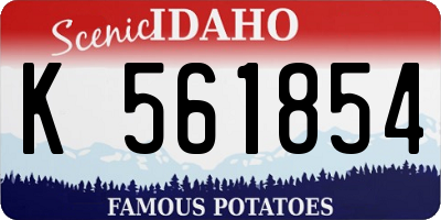 ID license plate K561854