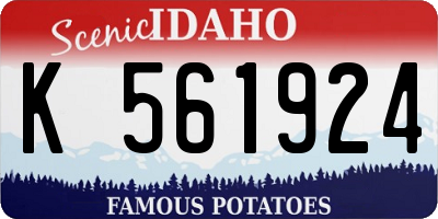 ID license plate K561924