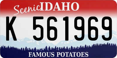 ID license plate K561969
