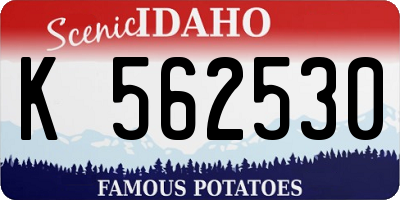 ID license plate K562530