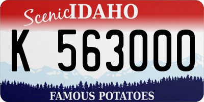 ID license plate K563000