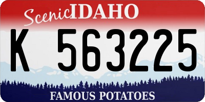 ID license plate K563225