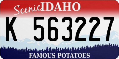 ID license plate K563227