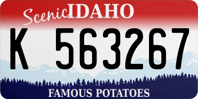 ID license plate K563267