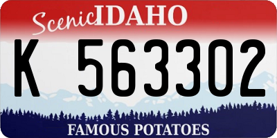 ID license plate K563302