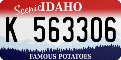 ID license plate K563306