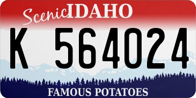 ID license plate K564024
