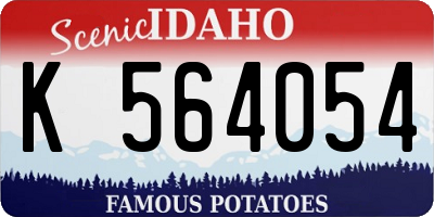ID license plate K564054