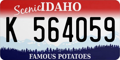ID license plate K564059