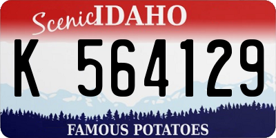 ID license plate K564129