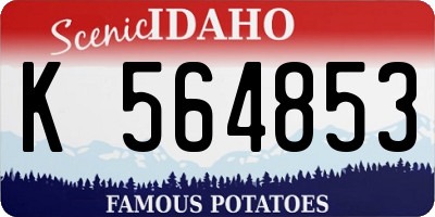 ID license plate K564853