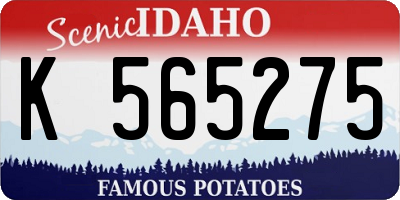 ID license plate K565275