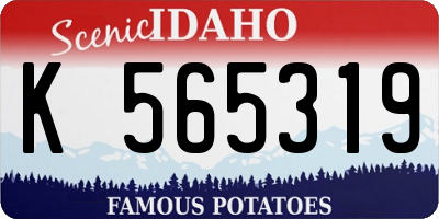 ID license plate K565319