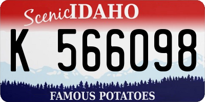 ID license plate K566098