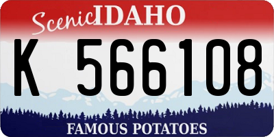 ID license plate K566108