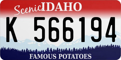 ID license plate K566194