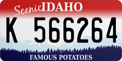 ID license plate K566264