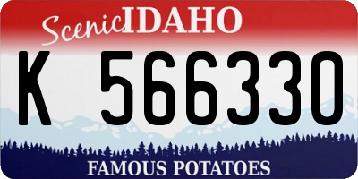 ID license plate K566330