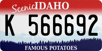 ID license plate K566692