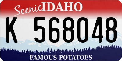 ID license plate K568048