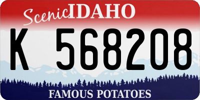 ID license plate K568208