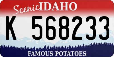 ID license plate K568233