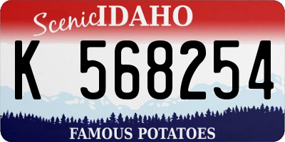 ID license plate K568254