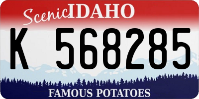ID license plate K568285
