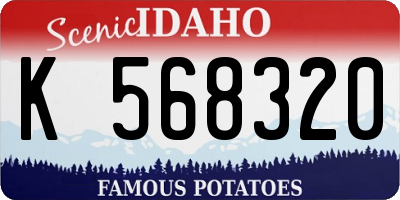 ID license plate K568320