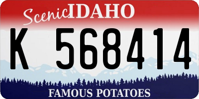 ID license plate K568414