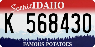 ID license plate K568430