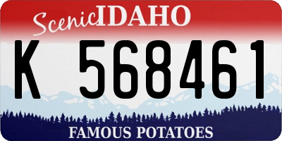 ID license plate K568461