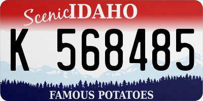 ID license plate K568485