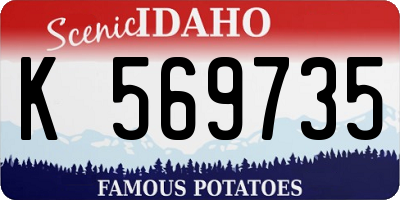 ID license plate K569735