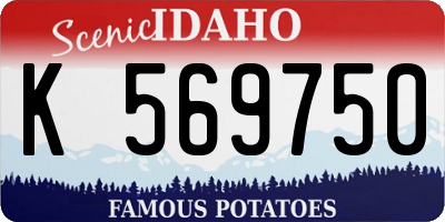 ID license plate K569750