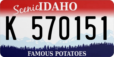 ID license plate K570151