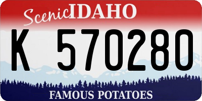 ID license plate K570280