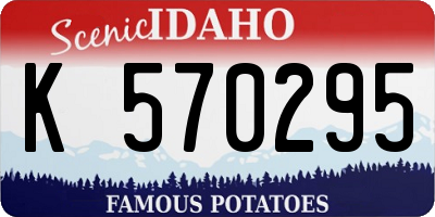 ID license plate K570295
